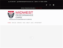 Tablet Screenshot of midwestperformancecars.com